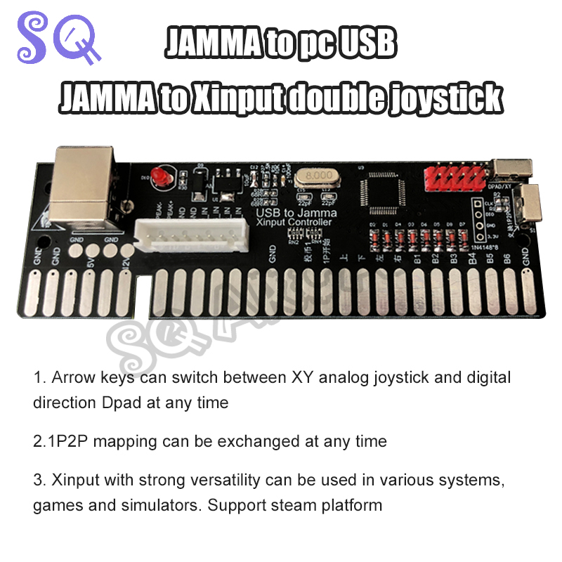 Coin Acceptor Selector - Контроллер с двумя джойстиками Jamma-PC XY